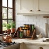 4 Tier Wood Spice Rack Organizer for Cabinet, Super Sturdy