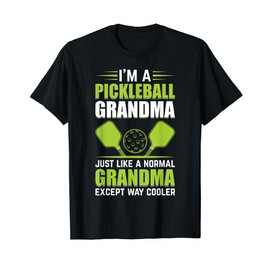 Pickleball Player Grandma Pickleball T-Shirt, black, s