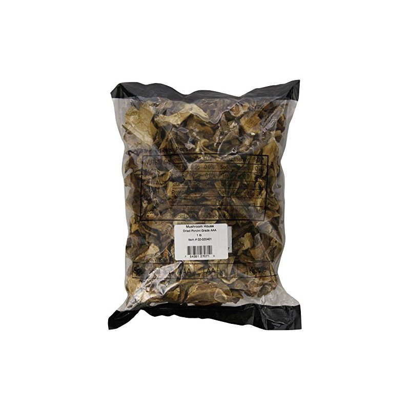 Mushroom House Dried Porcini Mushrooms Grade AAA Premium, 1 Pound