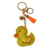 Popfizzy Rhinestone Yellow Duck Keychain for Girls, Backpack Key Fob, Bling Women’s Purse Charm for Handbags, Bag Charms