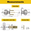 CML Hardware Keyed Entry Door Knob Set, Entrance Door Lock
