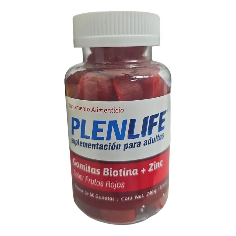 Kit C/3 Botes Gomitas Biotina, Ca, Multivit 50 Pzs. Plenlife