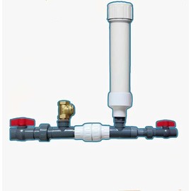 Hydraulic Ram Pump, No Power Required,Use falling water Only, Pump Water Without Fuel or Electricity (1/2(0.5)")