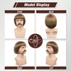 FantaLook Short Straight 60 70s Bowl Cut Funny Wig with