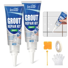 Tile Grout Repair Kit, Grout Pen White, Fast Drying and Waterproof,Grout Squeeze Tube for Bathroom and Kitchen Tile Joints Line (Grey, 200g)