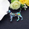 DOWAY Enamel Whippet Dog Brooch Pins Cute Whippets Dog Gifts