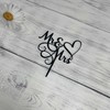 JIEEIN Mr & Mrs - Decoración para tarta de novia