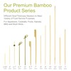 Minisland Premium 7 Inch Bamboo Skewers 5mm Thick Long Semi-point