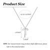 Zurlcdye Bow Necklace for Women Dainty Gold Silver Preppy Necklace