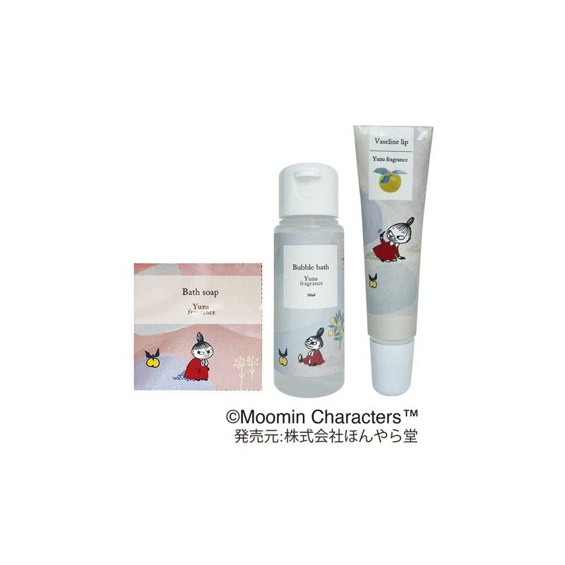 Honyarado Moomin Yuzu Bath & Body Care Gift Soap, Bubble