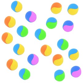 JUSTVEL Ball Set, Sticky Balls, Velcro, Soft, Stimulating Playfulness, Toys, Indoor Recreation, Kids, Adults, Cotton, Cloth (20 Pieces Random Color)