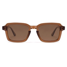 VANLINKER Polarized Trendy Square Sunglasses for Women Men 2025 Retro Chic Cute Shades VL9849,Brown