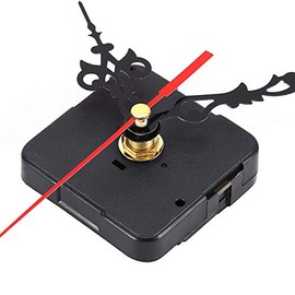 Fdit Movimiento de Reloj de Cuarzo Negro, Mecanismo de Movimiento de Reloj de Pared DIY, Piezas de Reparación de Reloj, Juego de Herramientas de Reparación de Repuesto