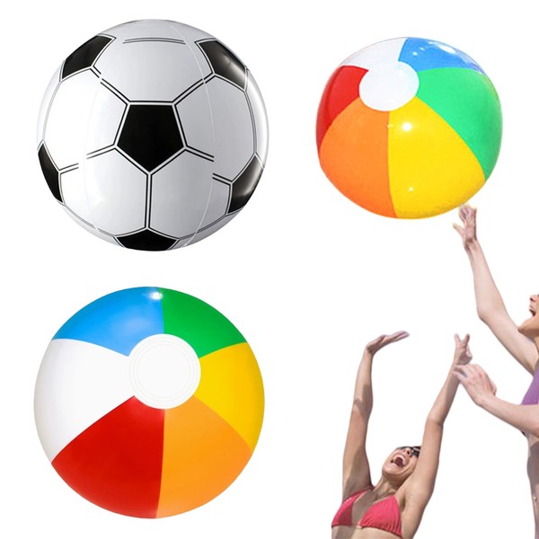 Set of 2 PVC Water Balls 40 cm Inflatable Beach