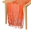 PATIKIL 14 Ft Cheesecloth Table Runner Rustic Gauze Terracotta Cheese
