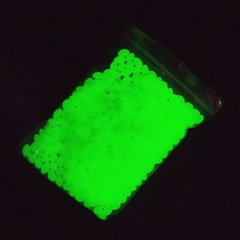 QHDJIANHUI Glow Fishing Bead Oval Rubber Bait Eggs Soft Luminous Fishing Line Ball Stopper Saltwater Freshwater Salmon Trout Fishing Tackle (Green, 4x6mm-200pcs)