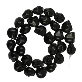 abalorio con forma de cráneo, howlita turquesa, hebra de piedra natural, estilo bohemio, estilo bohemio, clásico, collar y arete, componentes, pulsera de componentes, accesorios para hacer bricolaje