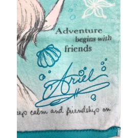 Marushin 2006029500 Hand Towel, The Little Mermaid Mellow Lagoon