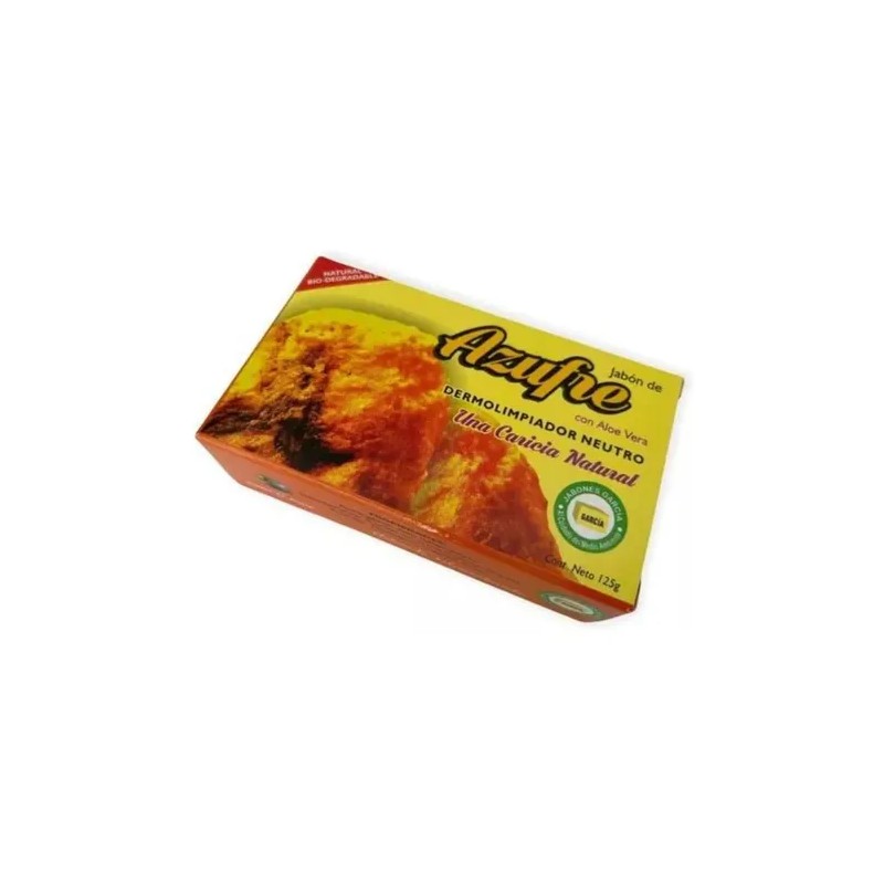 Jabón García Azufre Aloe Vera 125g Ecológico Biodegradable