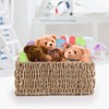 Woodluv Decorative Rectangular Handwoven Natural Seagrass Decor Storage Gift Hamper