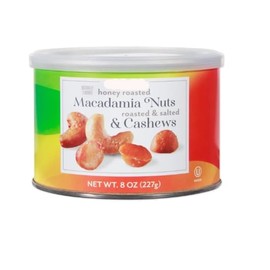 Honey Roasted Macadamia Nuts & Cashews 8oz/227g (Pack of 1)