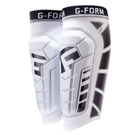 G-Form Pro-S Vento Football Shin Guard - Football Shin Guard Sleeves - White, Youth Small/Medium
