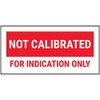 V Safety Not Calibrated For Indicated Only Red Sticker -
