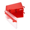 NOENNULL Lockout Tagout Box,Portable Safety Group Padlock Box Wall Mount