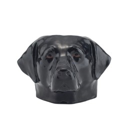 Quail Ceramics Black Labrador Face Egg Cup