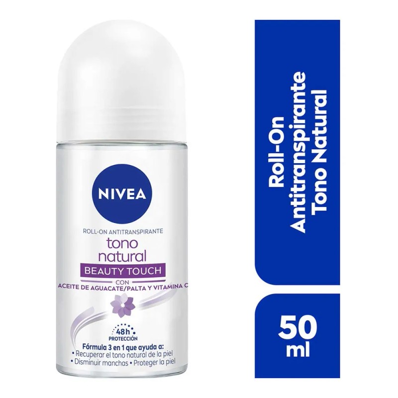 Desodorante Tono Natural Beauty Touch Aclarante 50 Ml NIVEA