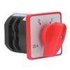Changeover Switch PC Flame Retardant Combination Selector Switch 2 Sections
