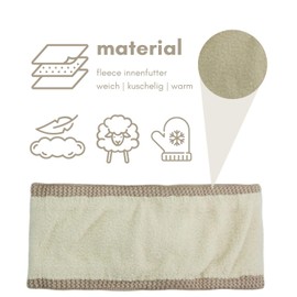 Vanessa & Melissa Knitted Women's Headband with Bow, Girls Headband Lined with Warm Fleece Lining, Earmuffs SB1015