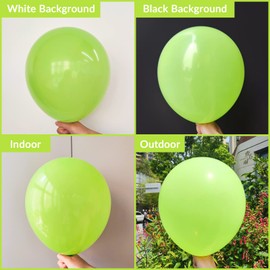 Eitolo Eitolo Lime Green Balloons, 50 Pcs Balloon Pack 10 Inch Light Green Balloon, Matte Latex Balloons for Apple Green Theme Graduation Birthday Party Proposal Wedding Baby Shower Anniversary Decoration