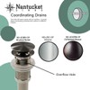 Nantucket Sinks UM-15x12-W 15-Inch by 12-Inch Oval Ceramic Undermount Vanity