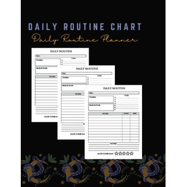 Daily Routine Chart: Get a head start on your daily routine with this planner. Suitable for both adults and teenagers, this collection of charts is a fantastic present.