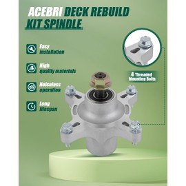 ACEBRI Deck Rebuild Kit Mower Deck Part Rebuild Kit for Toro Time Cutter Z5000 Z5020 Z5030 for Toro Time Cutter SS5000 SS5060 1 Drive Belt 3 Idler Pulleys 3 Spindle Assembly