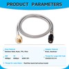 GURUDAR CO2 Tank CO2 Cylinder Direct Adapter with 60in Stainless
