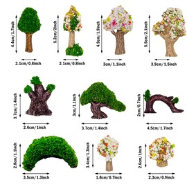 Cayway Miniature Fairy Garden Zen Garden Accessories, 19 Pieces, Mini Agricultural Tools, Miniature Ornament Kit, Miniature Garden Decoration for Miniature Garden Accessories