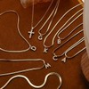 TASISO Layered Gold Necklaces for Women Tiny Initial Necklaces 14K