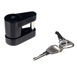 Riloer Anhängerkupplungsschloss aus Zinklegierung mit 2 Schlüsseln, schwarzes Anhängerkupplungsschloss, 1/4 Zoll Durchmesser, 3/4 Zoll Spannweite, für Anhänger