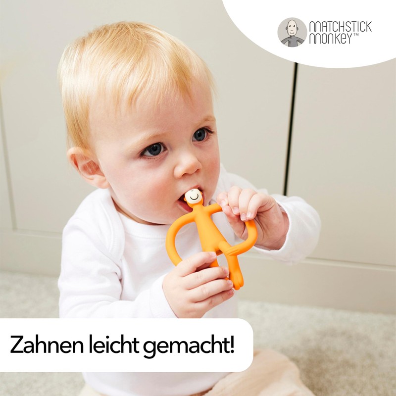 Matchstick Monkey Antimicrobial Teething Ring / Teething Aid / Gel