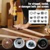 LEONTOOL 11-Piece Easy Out Screw Extractor Set, Titanium Coating Left