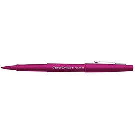 Paper Mate Pack of 3 Felt-Tip Pens Flair Original Nylon Medium Point Magentaaa