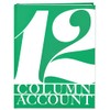 BookFactory 12 Column Ledger Book/Account Book/Accounting Notebook Twelve Columns Columnar