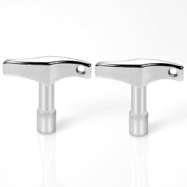 2pcs Drum Tuner Key, Drum Key Tool Drum Tuning Key Drill Bit Drum Key Tuner for Acoustic and Electronic Drums (Quadrilateral)