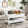 Panana Coffee Table, Lift Top Coffee Table with Hidden Compartment,