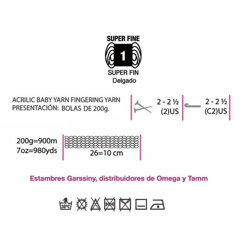 Tamm - Estambre Bebe madeja de 200 gramos (Matizado pistache)