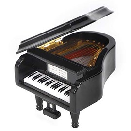 GLOGLOW Modelo de Piano en Miniatura de Madera, 7x8x5.5cm Modelo de Mini Instrumento Musical de casa de muñecas Adornos de Regalos de Música