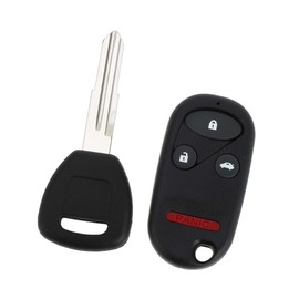TUCKBOLD 433MHz A269ZUA101 Keyless Entry Remote Ignition Transponder Key Fob for Honda Civic 1996-2000 for Honda Accord 1998-2002 13 Chip 4 Buttons Automotive Parts