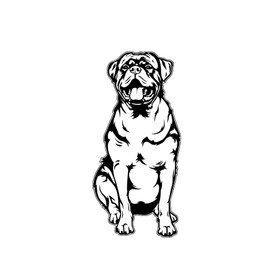 WickedGoodz Rottweiler Dog Decal - Rottie Sticker - for Laptops Cars Tumblers Bumpers Windows - Rottweiler Sticker